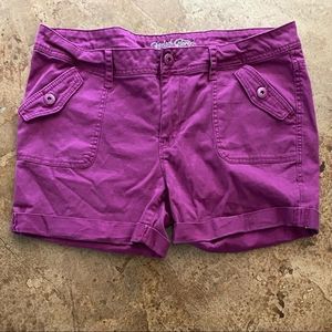 Faded Glory Purple camp cargo shorts